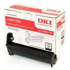 Oki 43381724 Black Original Imaging Drum (20000 Pages) for Oki C5800, C5800n, C5800dn,C5900, C5900n, C5900dn, C5550mfp